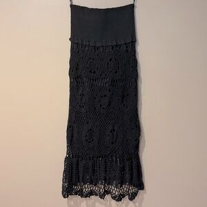 whimsigoth crochet beachy midi dress